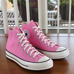 Converse Chuck 70 Wide Hi Canvas A10355C Pink / Egret / Black Size 8.5 Women's